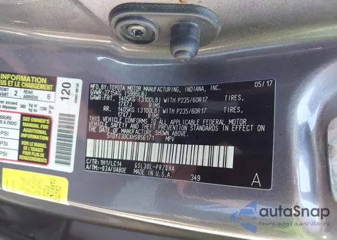 2017 Toyota Sienna Xle 8 Passenger from USA, damaged, VIN 5TDYZ3DCXHS856171